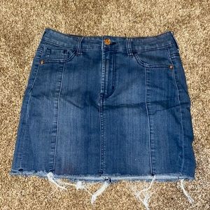 Jean skirt, perfect for game day!!